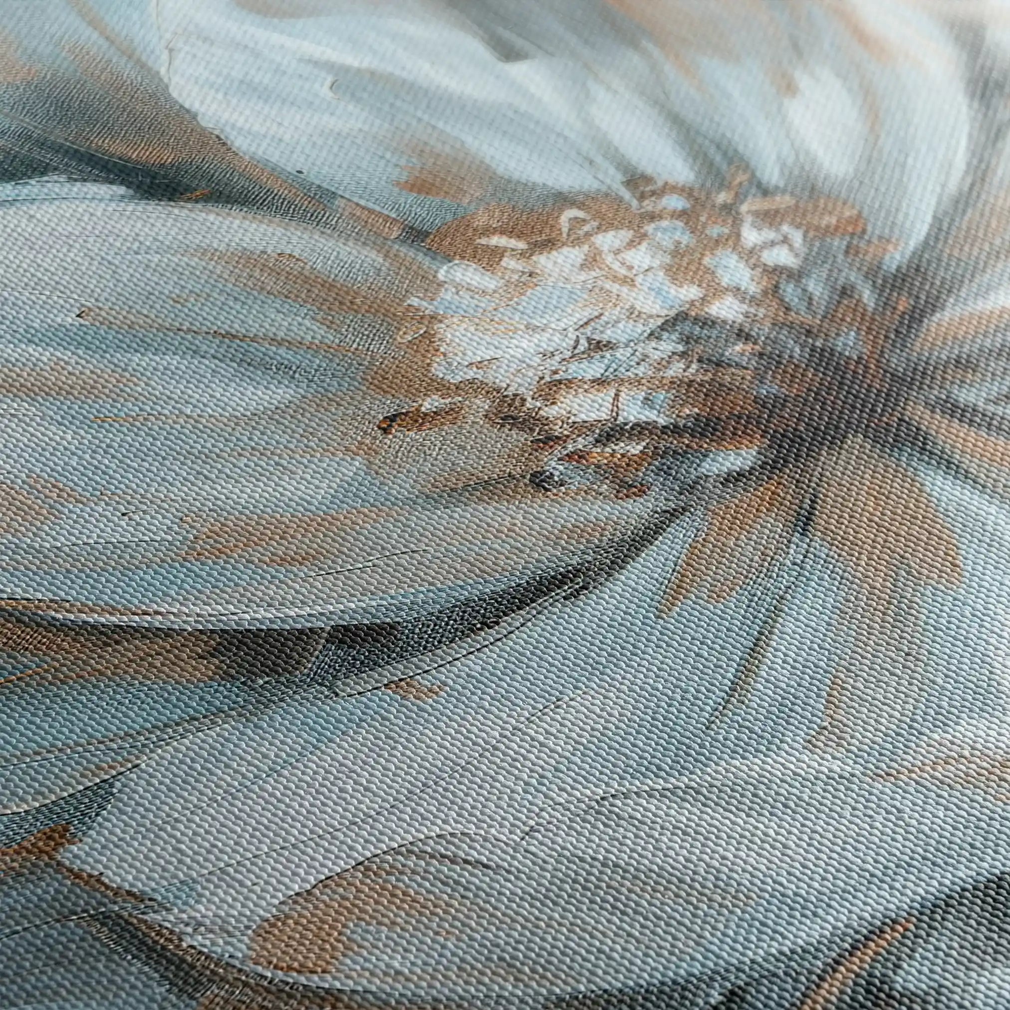 Floral 371 Canvas Art 60 x 40 cm / Black
