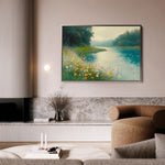 Landscape 371 Canvas Art 60 x 40 cm / Black