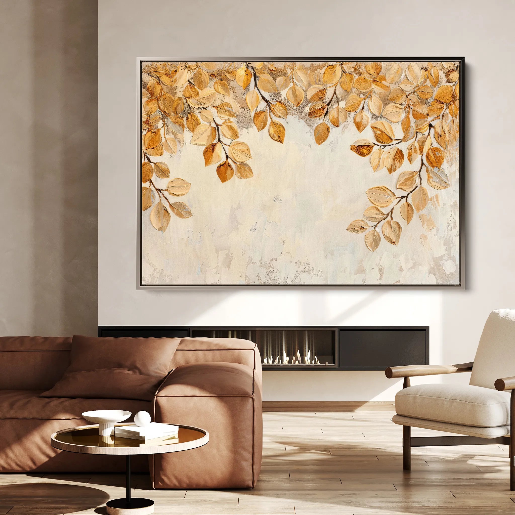 Floral 372 Canvas Art 18" x 24" / 45 x 60 cm / Black