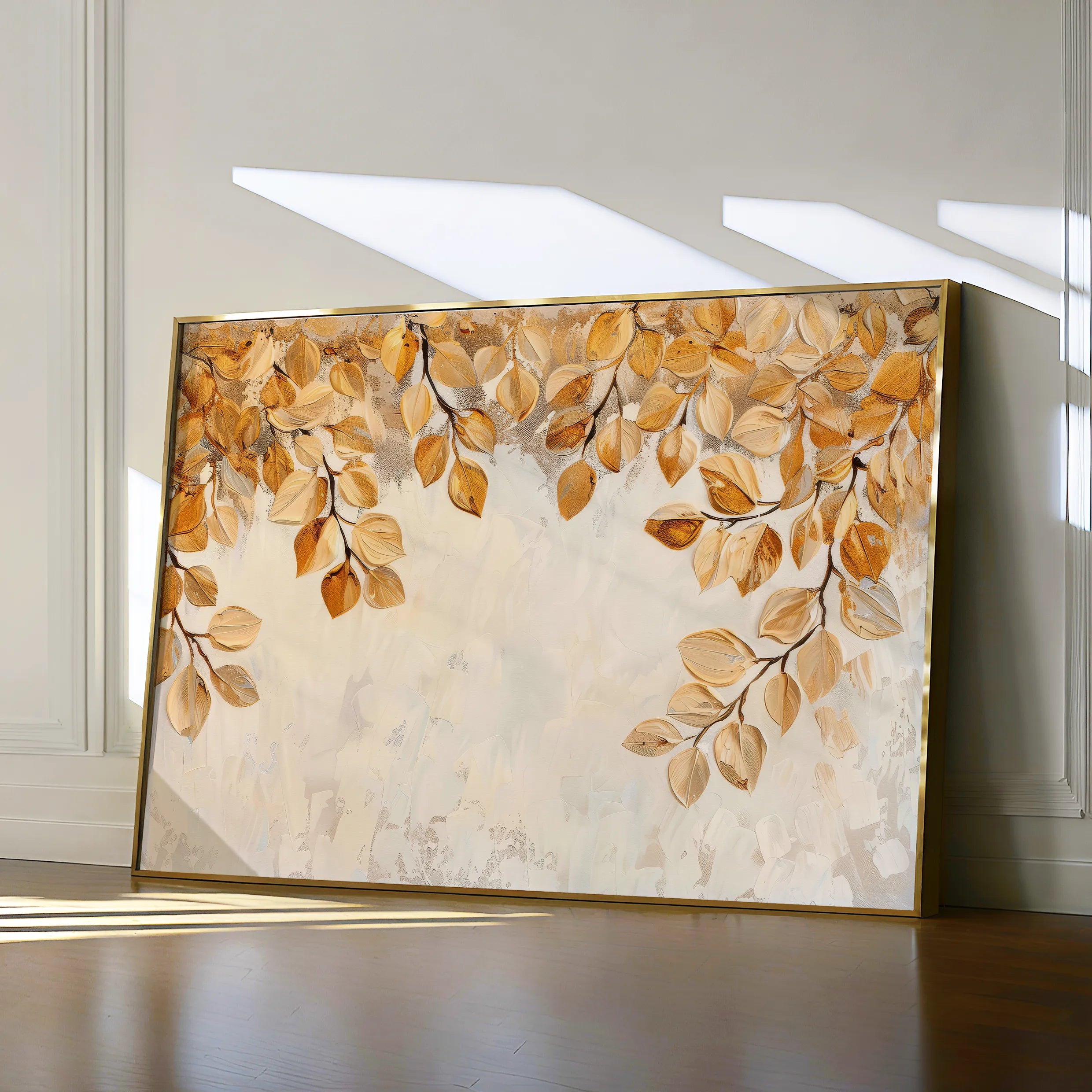 Floral 372 Canvas Art 18" x 24" / 45 x 60 cm / Black