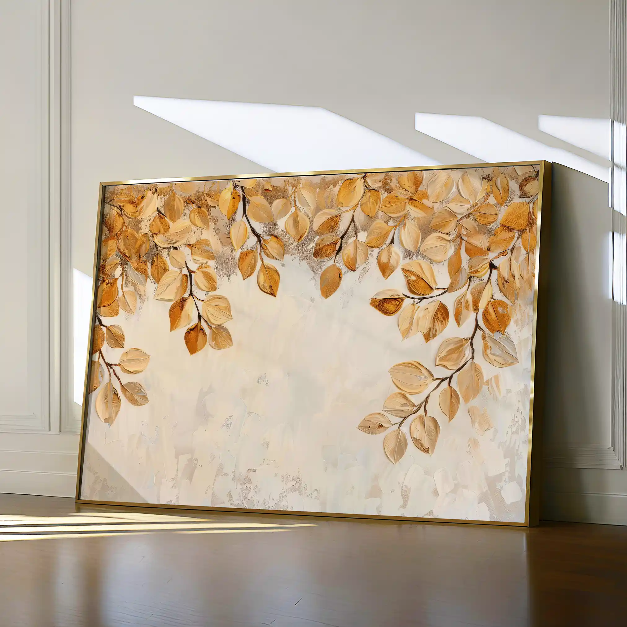Floral 372 Canvas Art 60 x 40 cm / Black