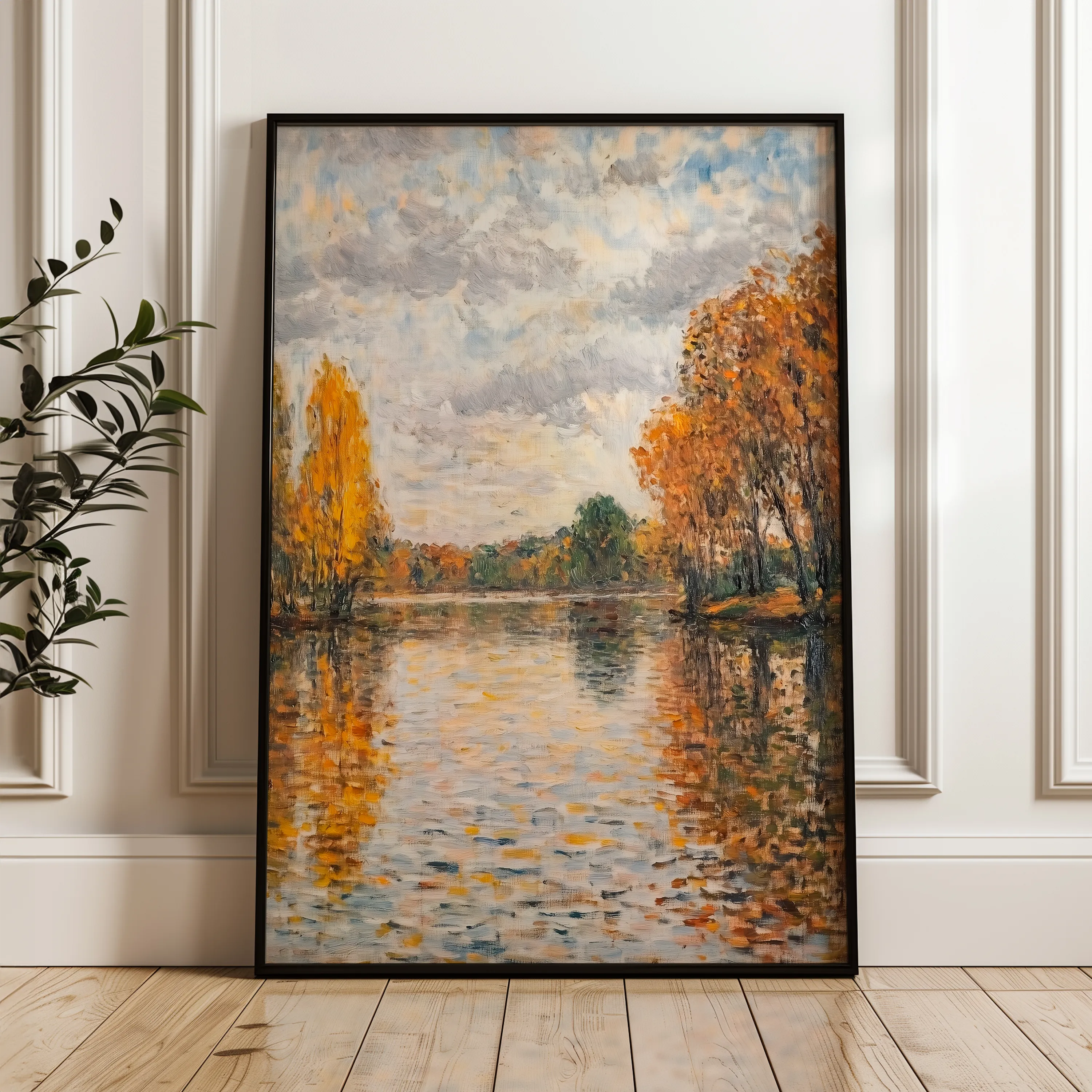 Landscape 372 Canvas Art 18" x 24" / 45 x 60 cm / Black