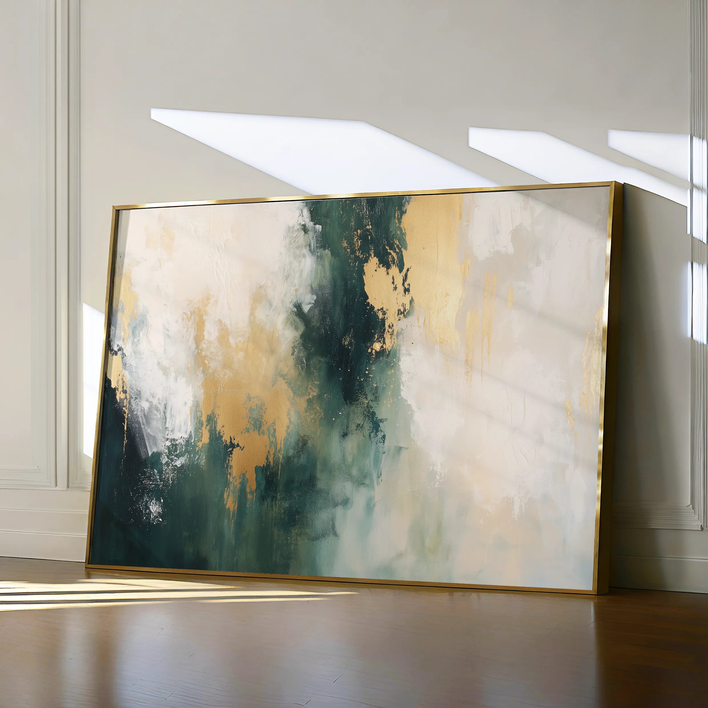 Abstract 373 Canvas Art 18" x 24" / 45 x 60 cm / Black