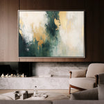 Abstract 373 Canvas Art 18" x 24" / 45 x 60 cm / Black