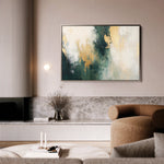 Abstract 373 Canvas Art 18" x 24" / 45 x 60 cm / Black