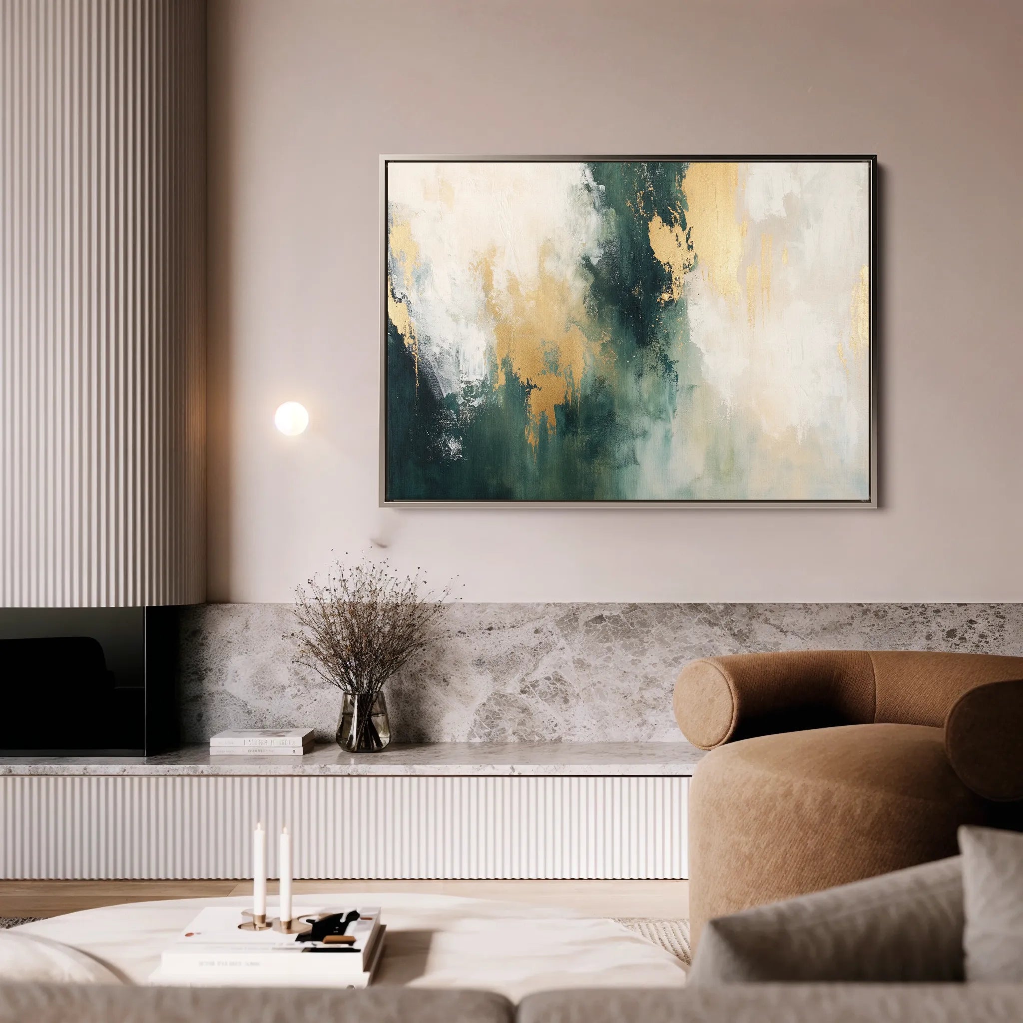 Abstract 373 Canvas Art 18" x 24" / 45 x 60 cm / Black