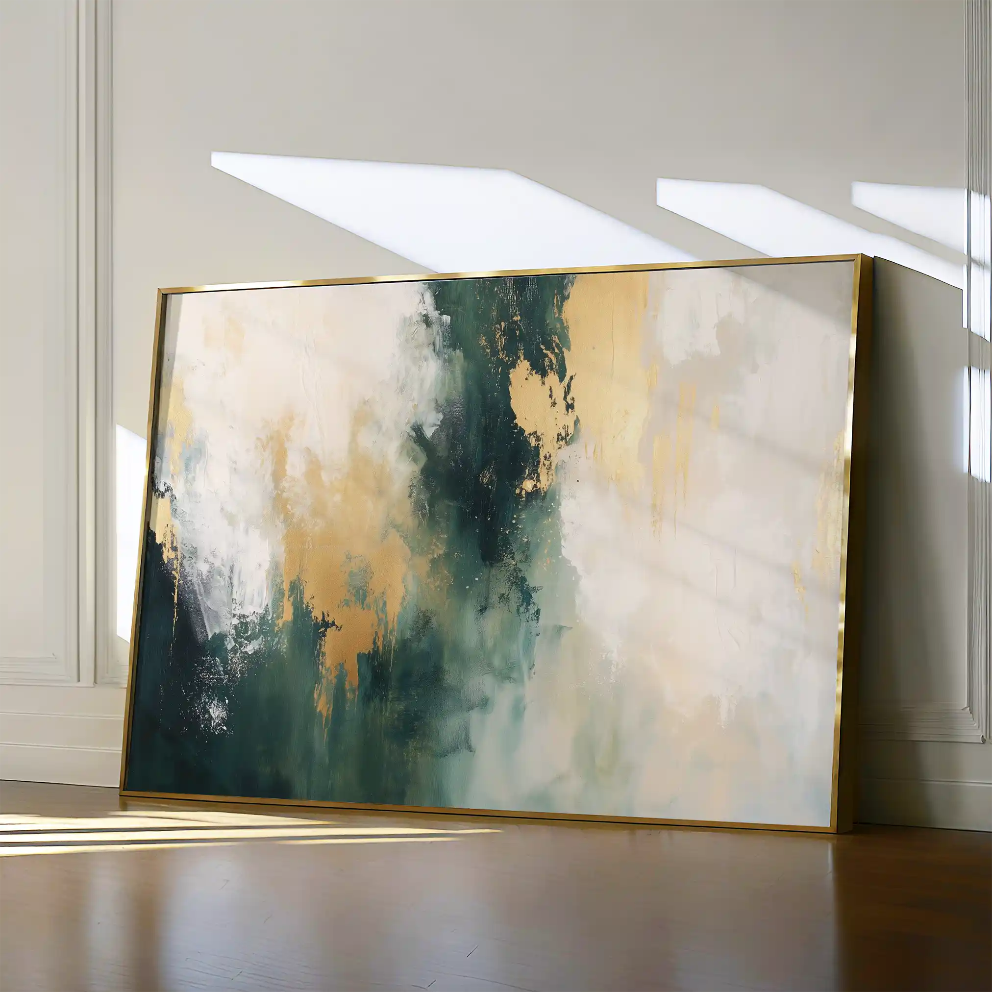 Abstract 373 Canvas Art 60 x 40 cm / Black