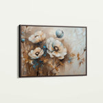 Floral 373 Canvas Art 60 x 40 cm / Black