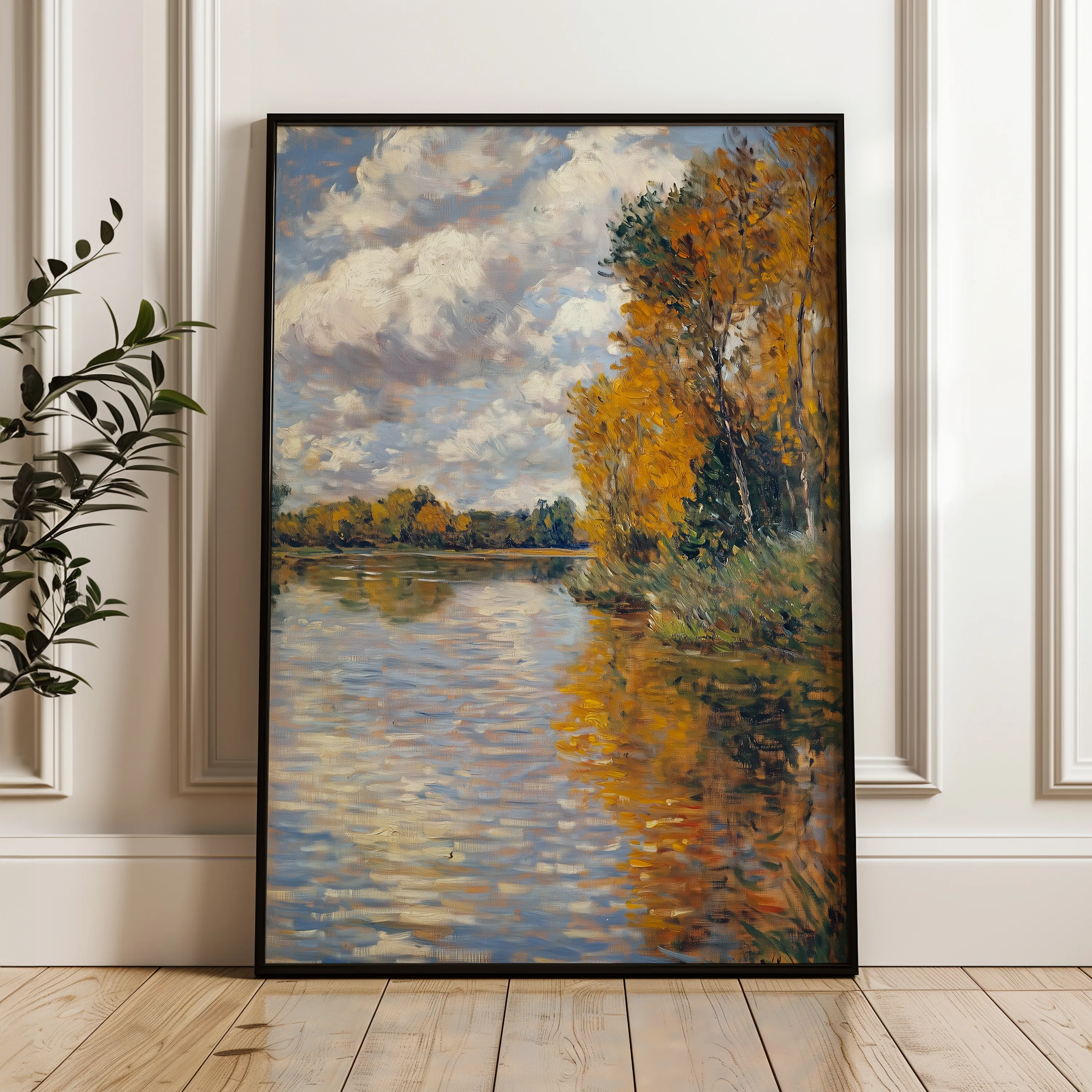 Landscape 373 Canvas Art 18" x 24" / 45 x 60 cm / Black