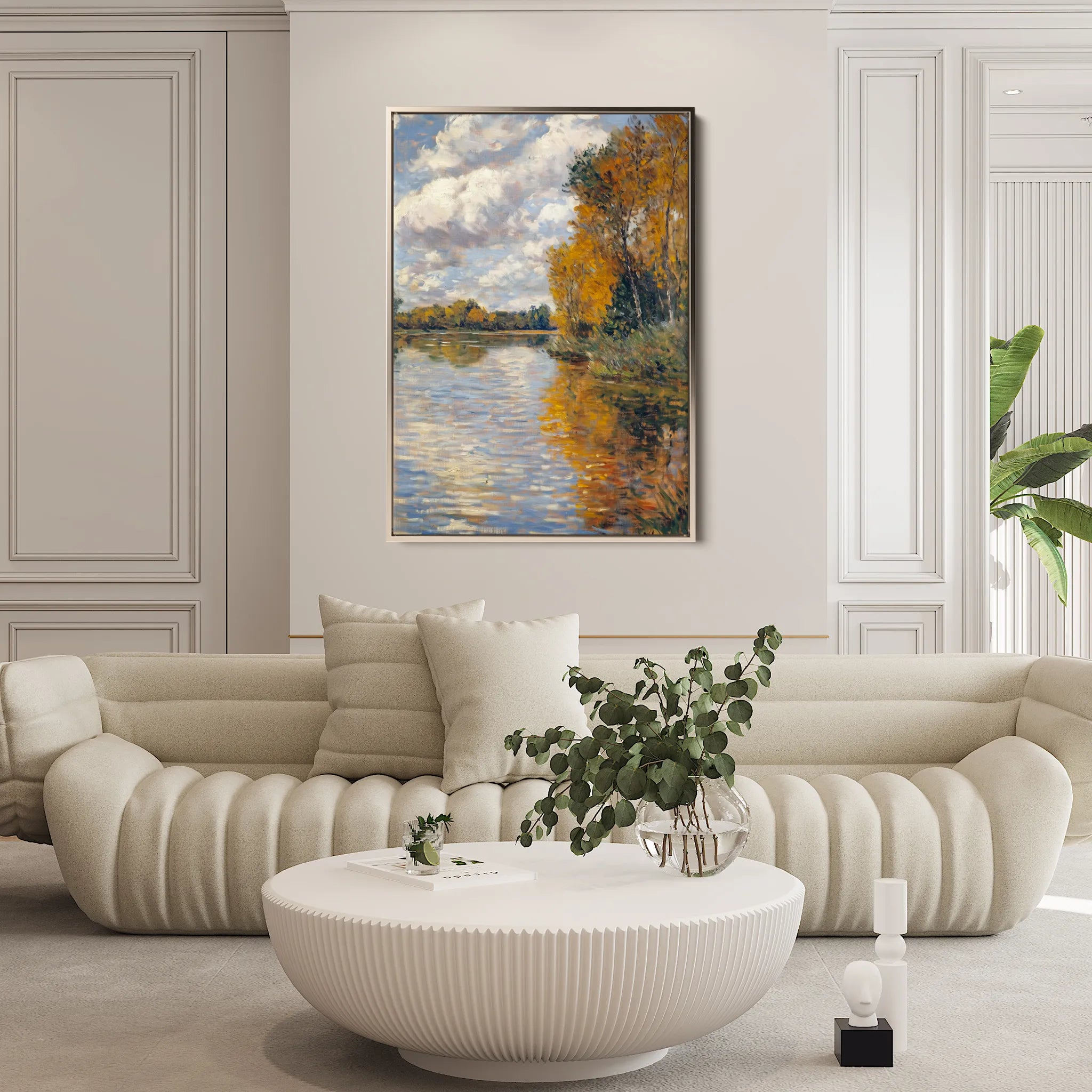 Landscape 373 Canvas Art 18" x 24" / 45 x 60 cm / Black