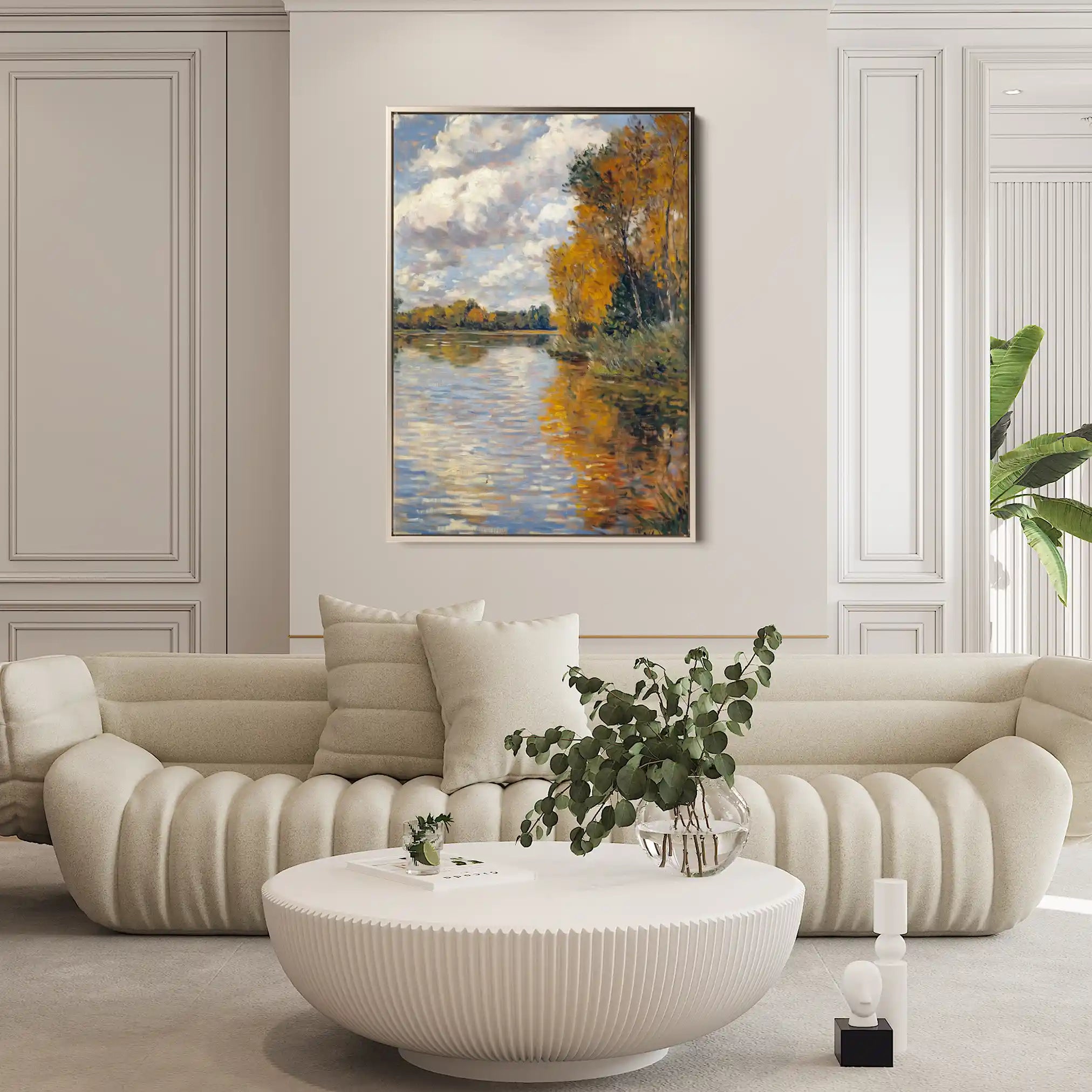 Landscape 373 Canvas Art 60 x 40 cm / Black