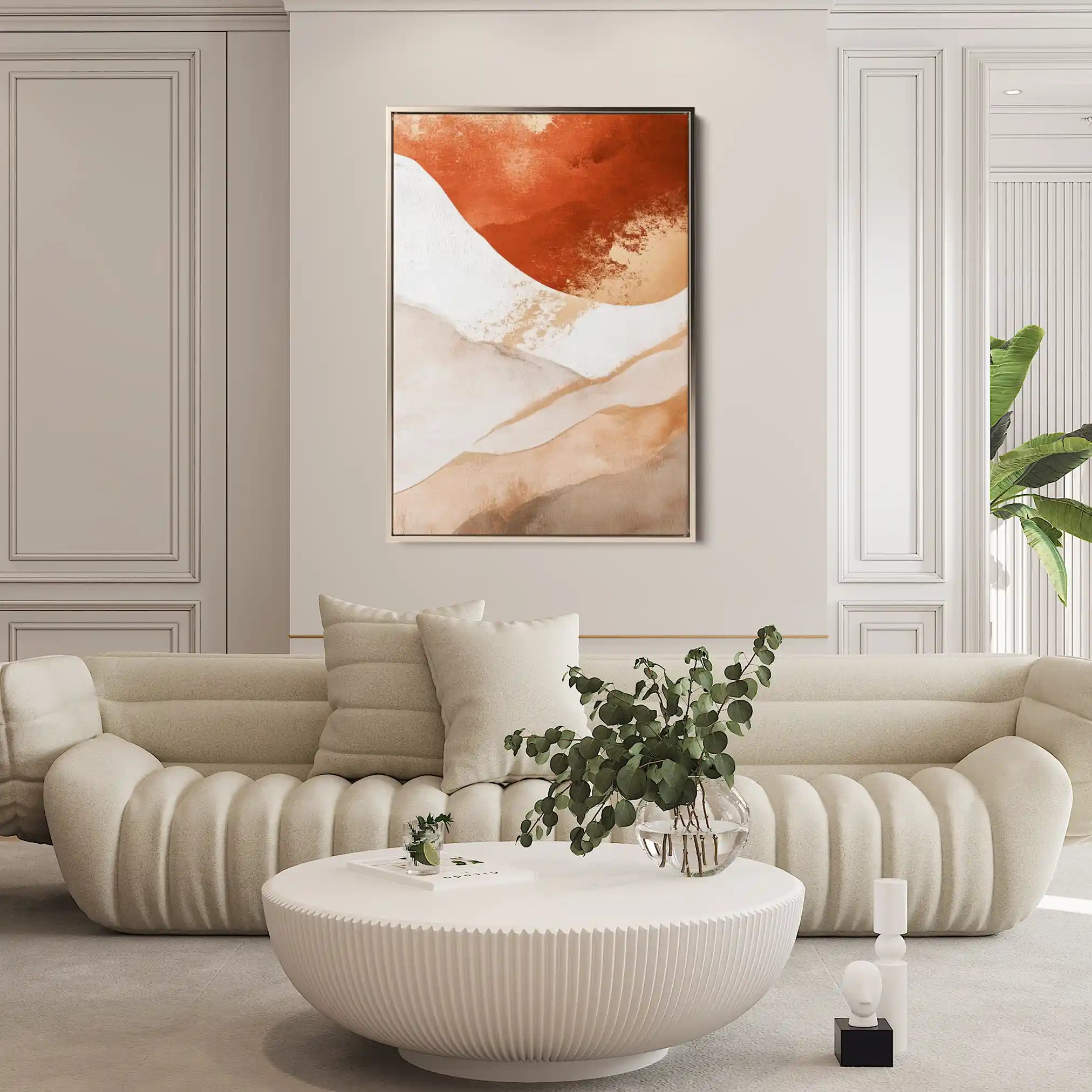 Abstract 374 Canvas Art 18" x 24" / 45 x 60 cm / Black