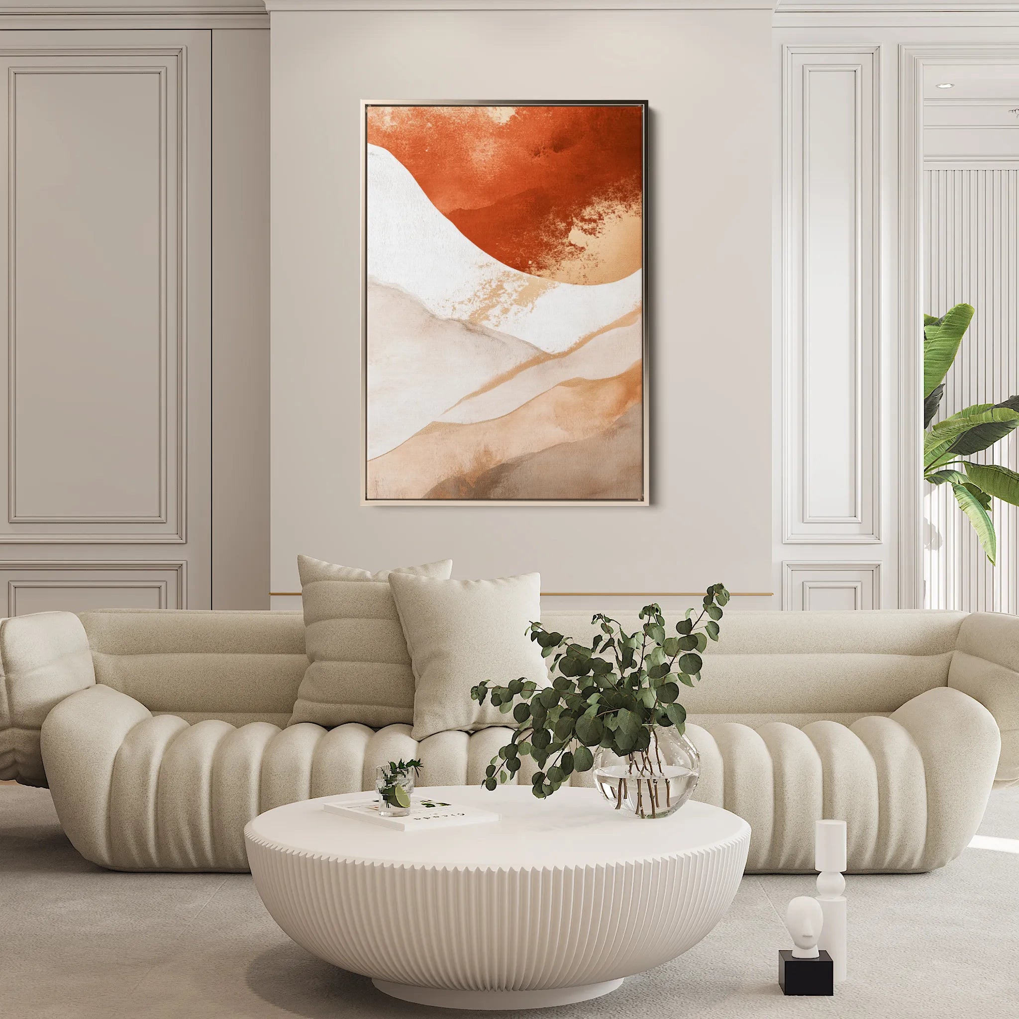 Abstract 374 Canvas Art 18" x 24" / 45 x 60 cm / Black