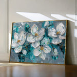 Floral 374 Canvas Art 18" x 24" / 45 x 60 cm / Black