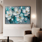 Floral 374 Canvas Art 18" x 24" / 45 x 60 cm / Black