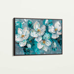 Floral 374 Canvas Art 60 x 40 cm / Black