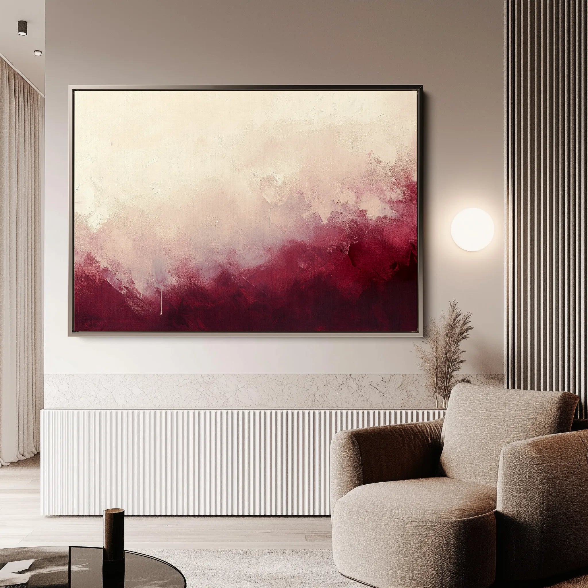 Abstract 375 Canvas Art 18" x 24" / 45 x 60 cm / Black