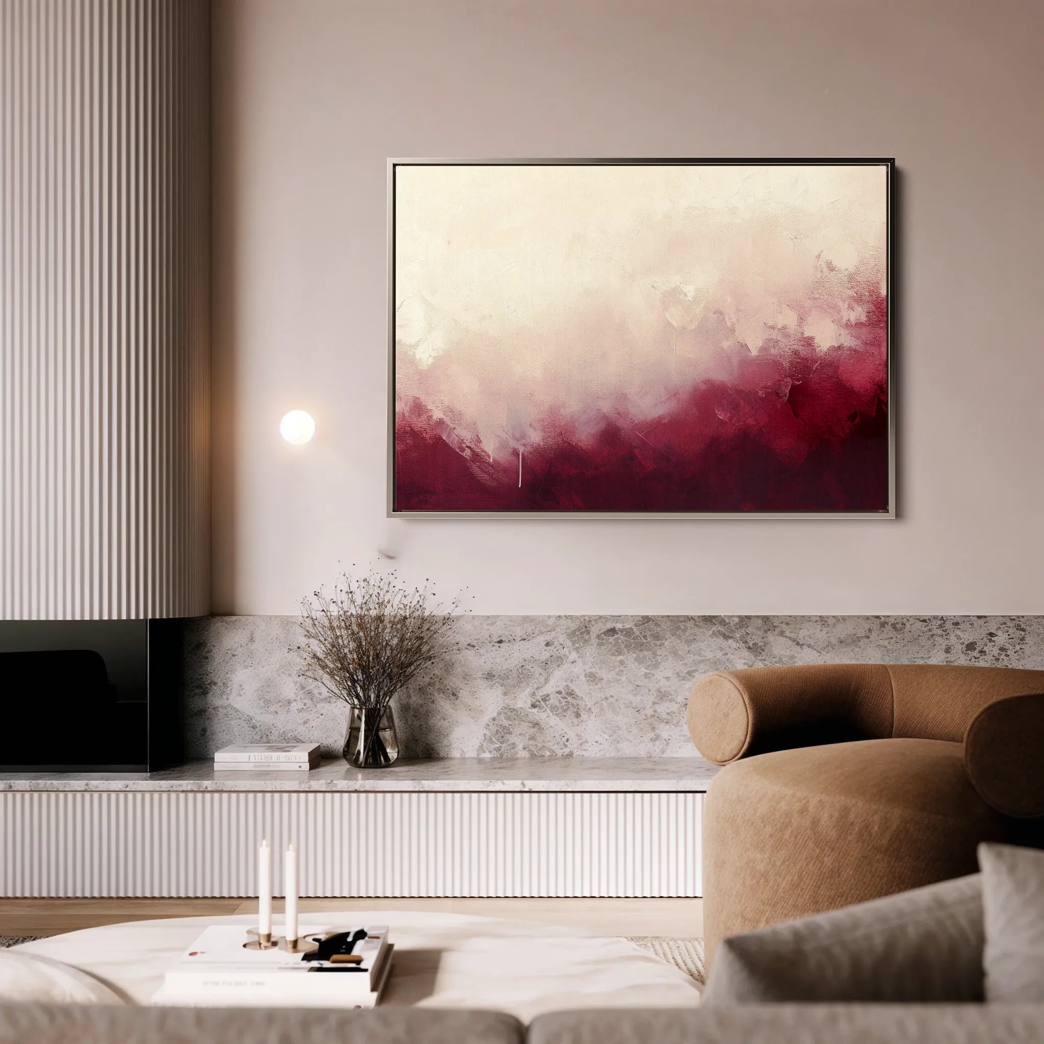 Abstract 375 Canvas Art 18" x 24" / 45 x 60 cm / Black