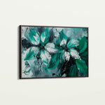 Floral 375 Canvas Art 18" x 24" / 45 x 60 cm / Black