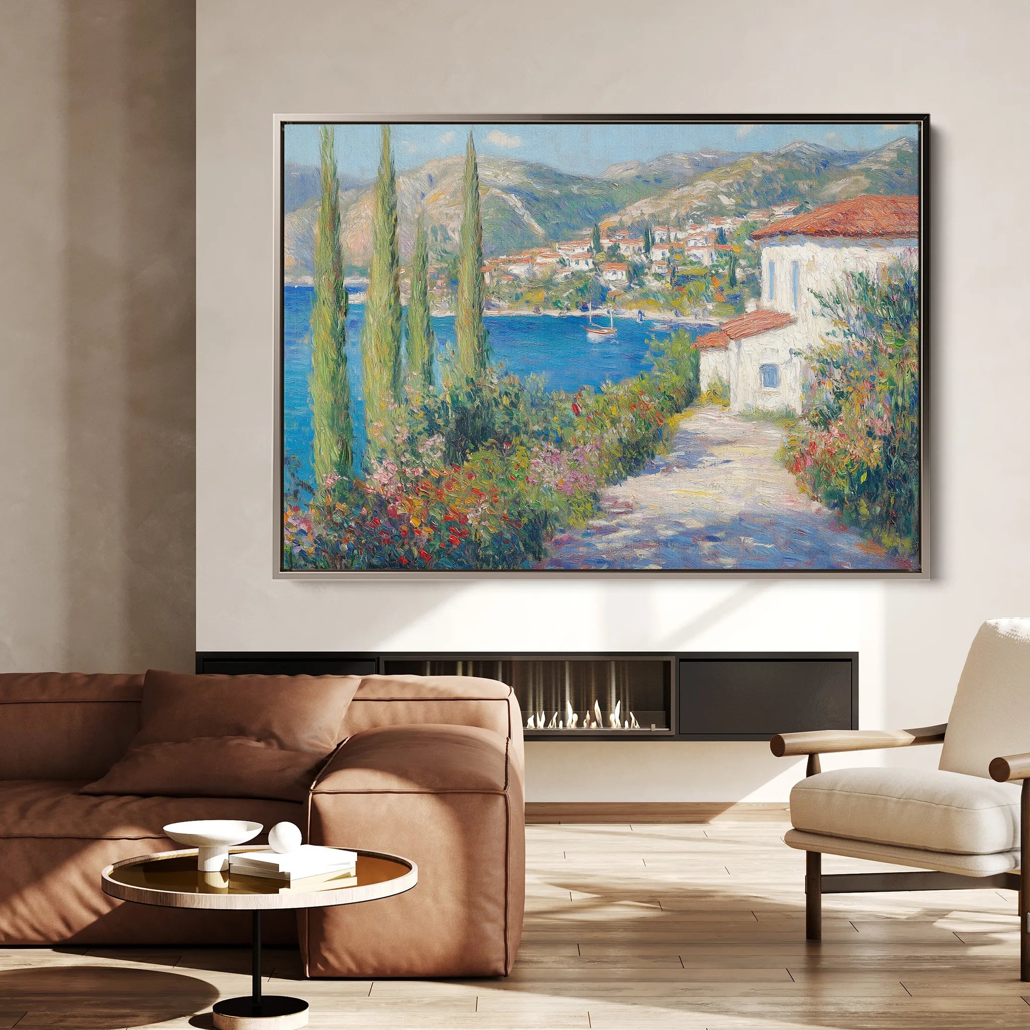 Landscape 375 Canvas Art 18" x 24" / 45 x 60 cm / Black