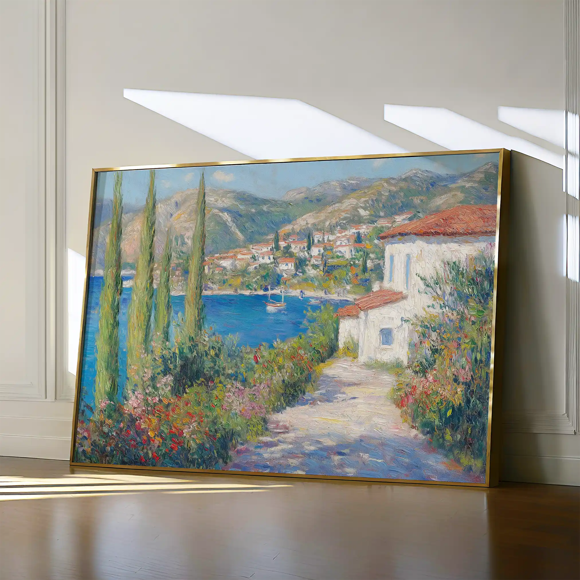 Landscape 375 Canvas Art 60 x 40 cm / Black