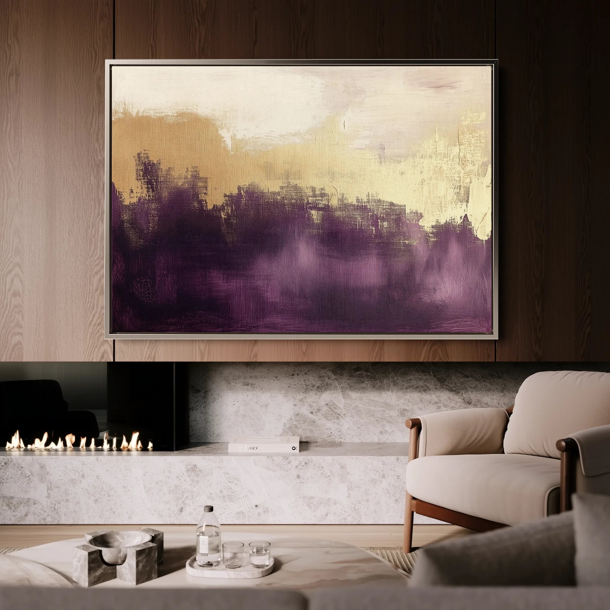 Abstract 376 Canvas Art 18" x 24" / 45 x 60 cm / Black