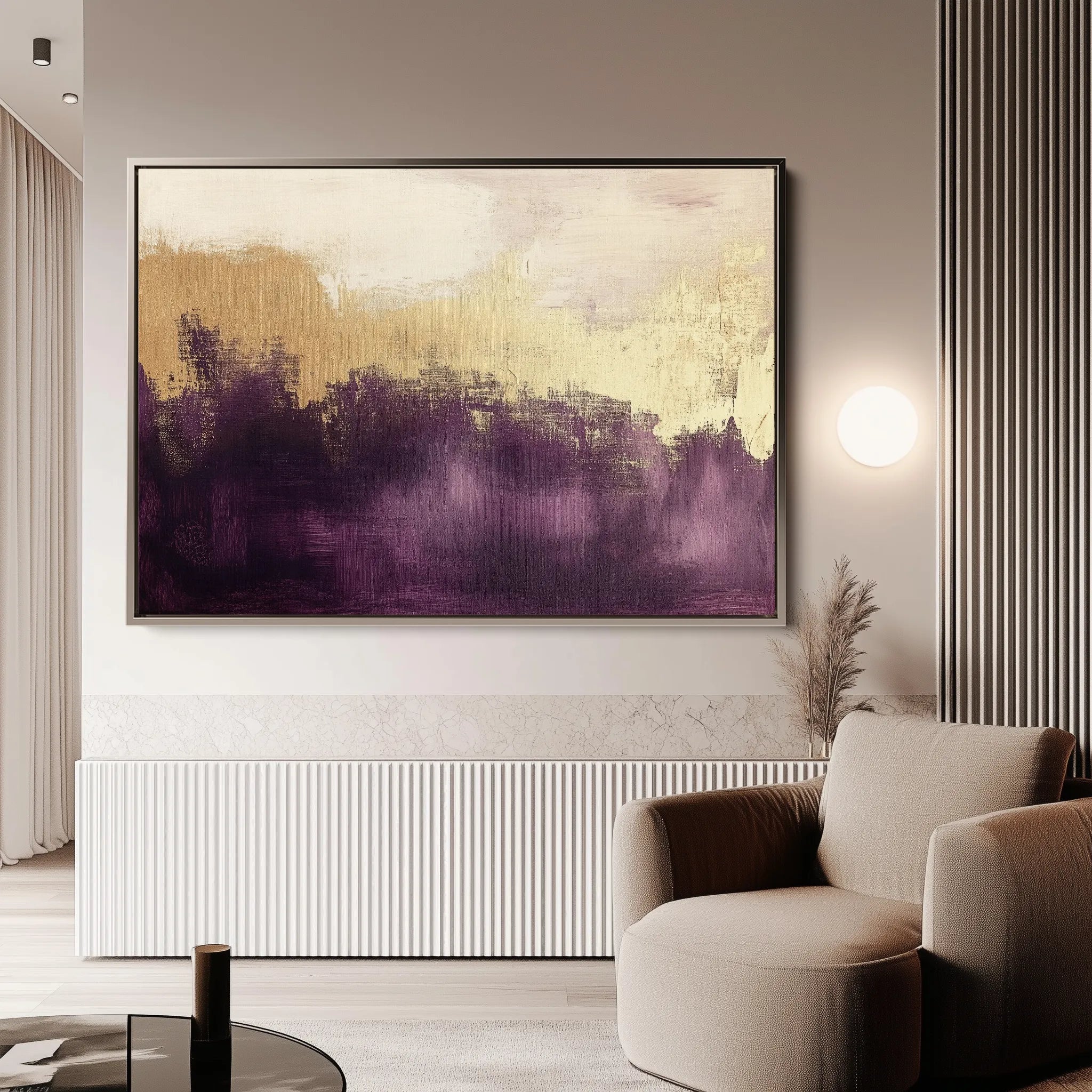 Abstract 376 Canvas Art 18" x 24" / 45 x 60 cm / Black