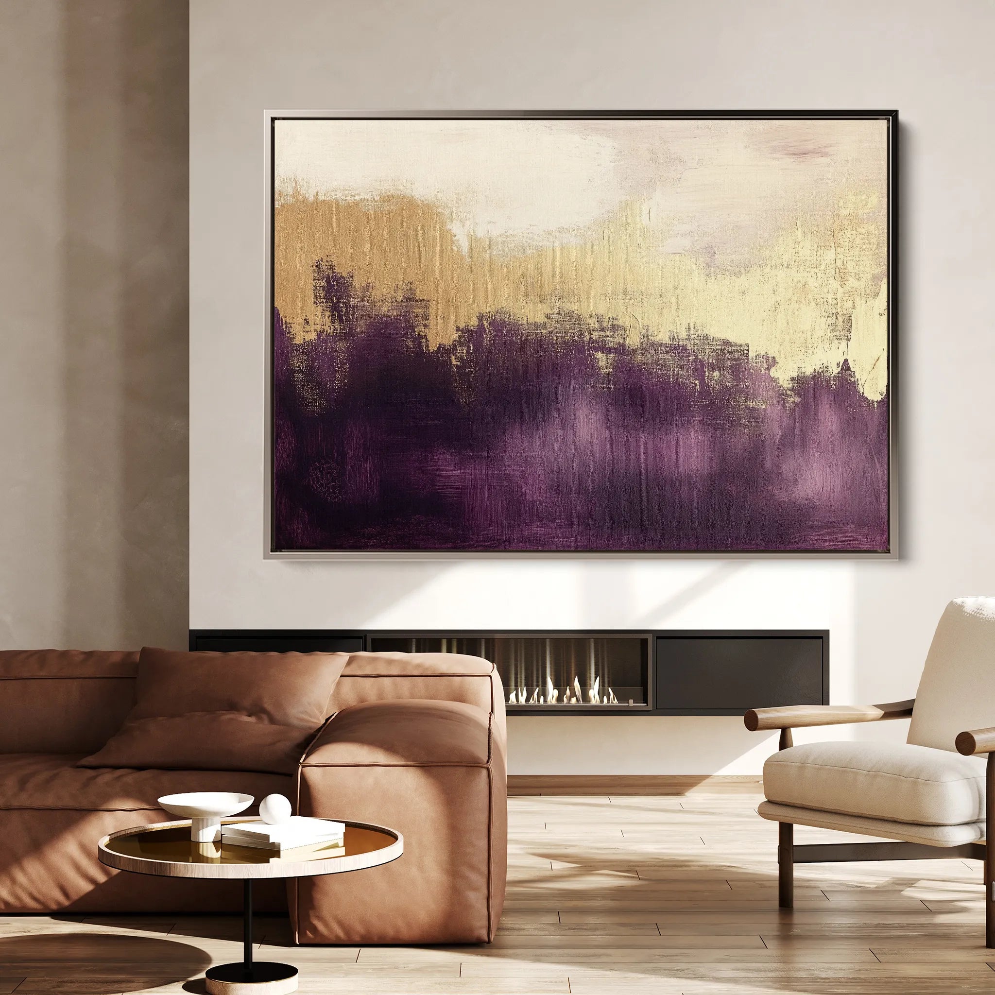 Abstract 376 Canvas Art 18" x 24" / 45 x 60 cm / Black