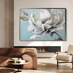 Floral 376 Canvas Art 60 x 40 cm / Black