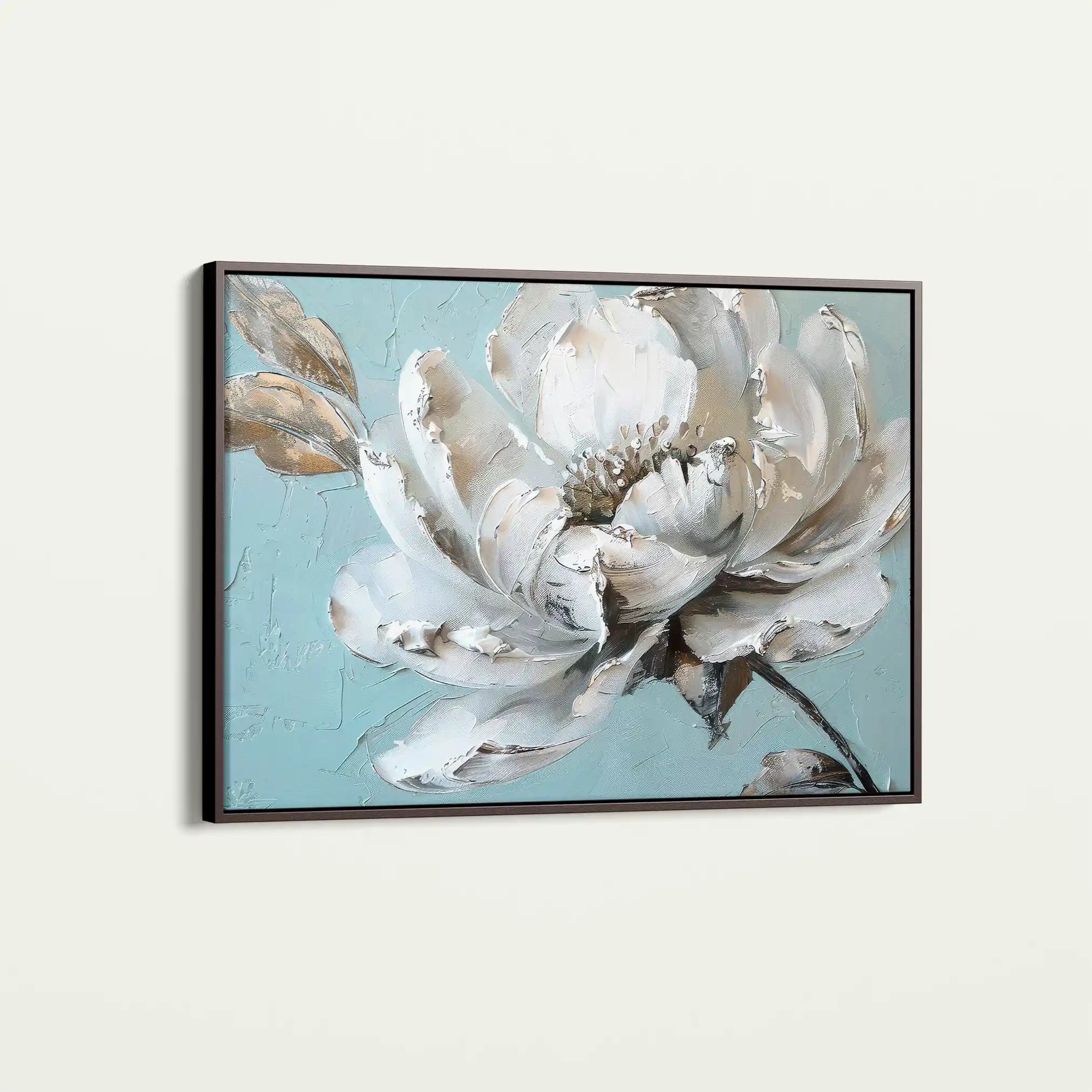 Floral 376 Canvas Art 60 x 40 cm / Black