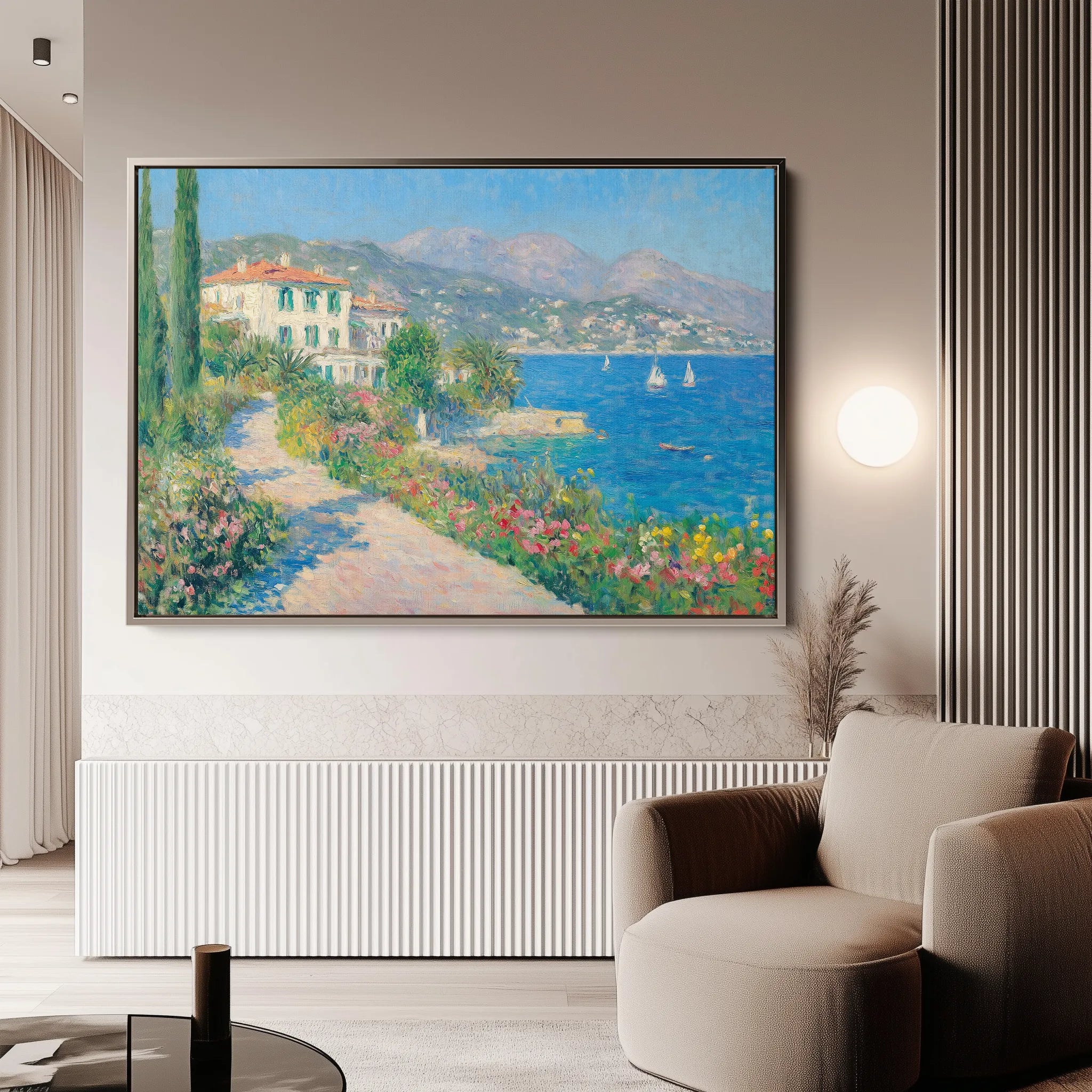 Landscape 376 Canvas Art 18" x 24" / 45 x 60 cm / Black