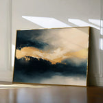 Abstract 377 Canvas Art 18" x 24" / 45 x 60 cm / Black