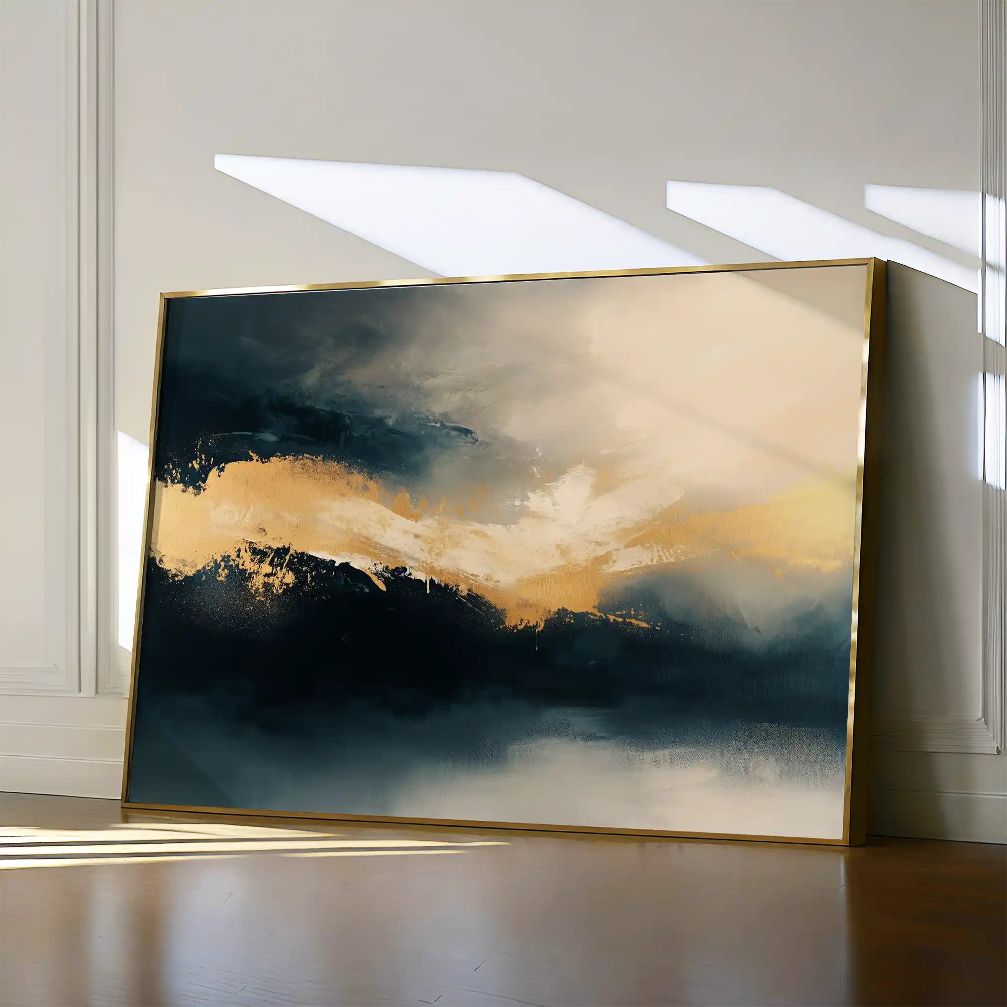 Abstract 377 Canvas Art 60 x 40 cm / Black