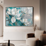 Floral 377 Canvas Art 18" x 24" / 45 x 60 cm / Black