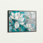 Floral 377 Canvas Art 18" x 24" / 45 x 60 cm / Black