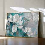 Floral 377 Canvas Art 60 x 40 cm / Black
