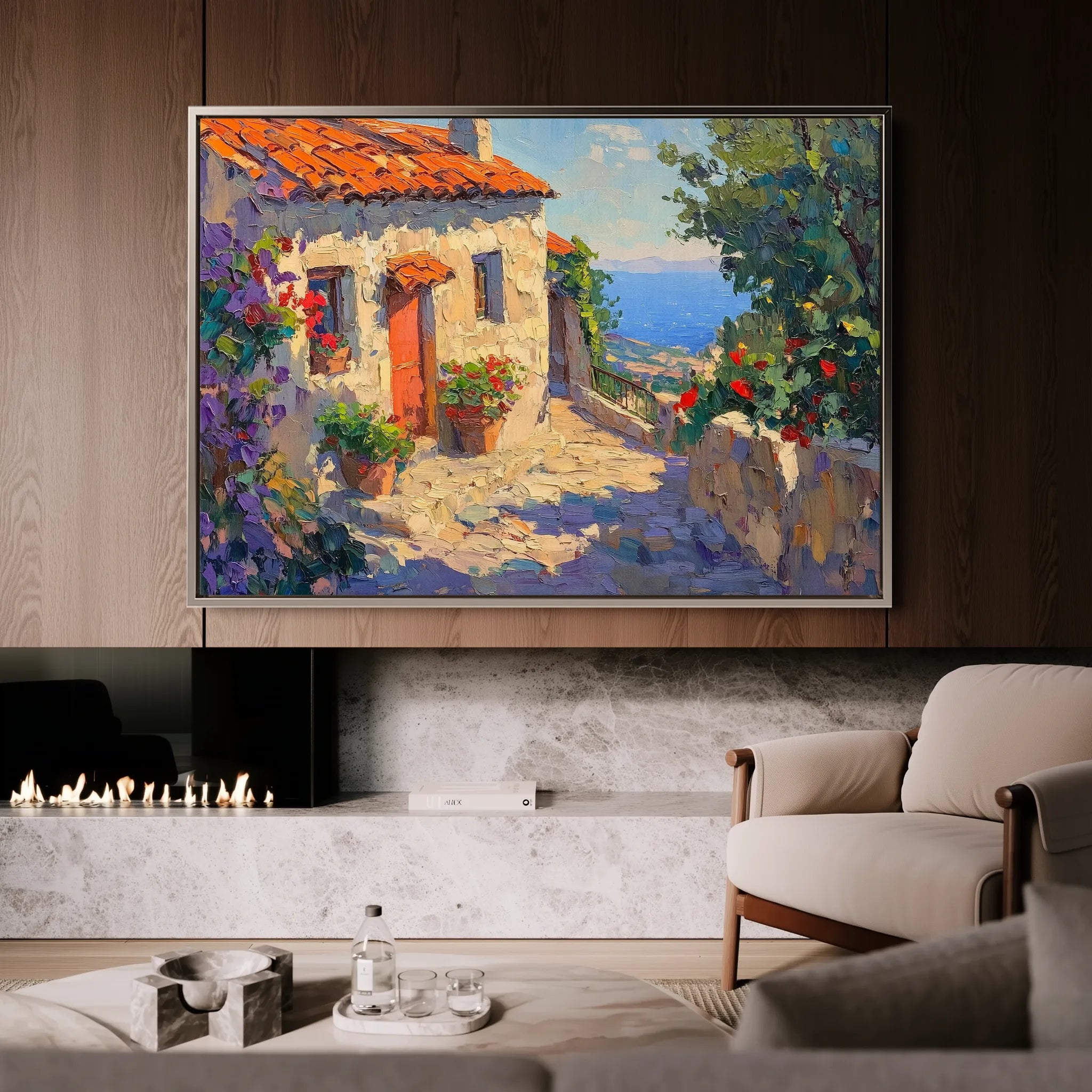 Landscape 377 Canvas Art 18" x 24" / 45 x 60 cm / Black