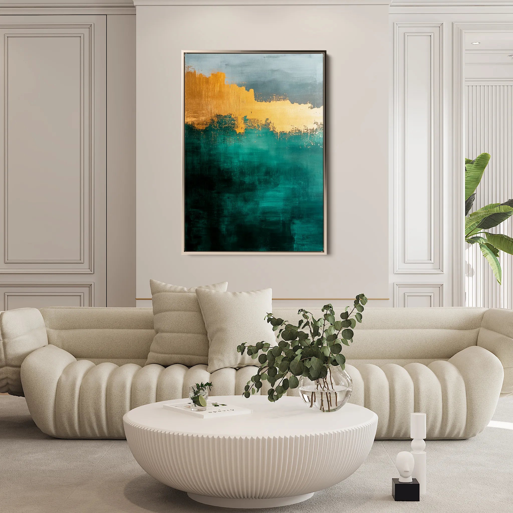 Abstract 378 Canvas Art 18" x 24" / 45 x 60 cm / Black