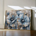 Floral 378 Canvas Art 18" x 24" / 45 x 60 cm / Black