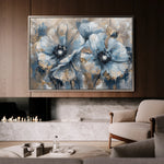 Floral 378 Canvas Art 18" x 24" / 45 x 60 cm / Black