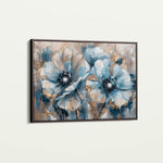 Floral 378 Canvas Art 18" x 24" / 45 x 60 cm / Black