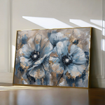 Floral 378 Canvas Art 60 x 40 cm / Black