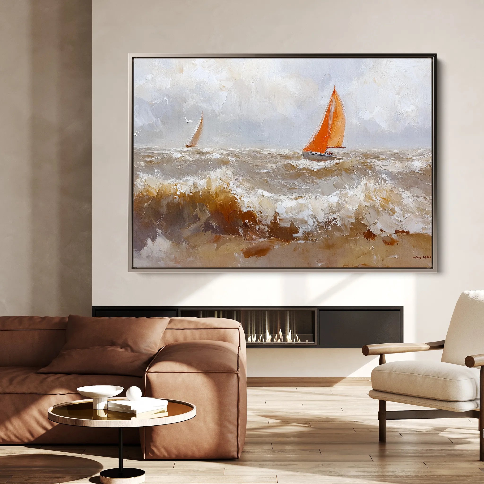 Landscape 378 Canvas Art 18" x 24" / 45 x 60 cm / Black