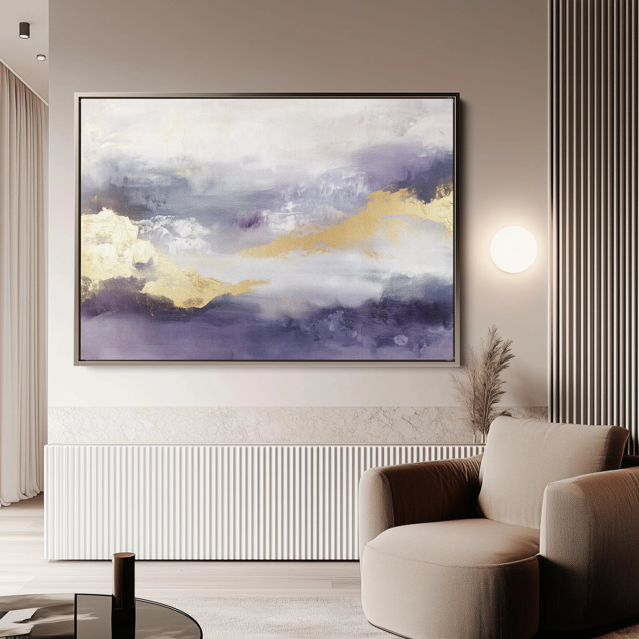 Abstract 379 Canvas Art 18" x 24" / 45 x 60 cm / Black