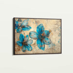 Floral 379 Canvas Art 18" x 24" / 45 x 60 cm / Black