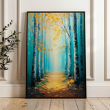 Landscape 379 Canvas Art 18" x 24" / 45 x 60 cm / Black