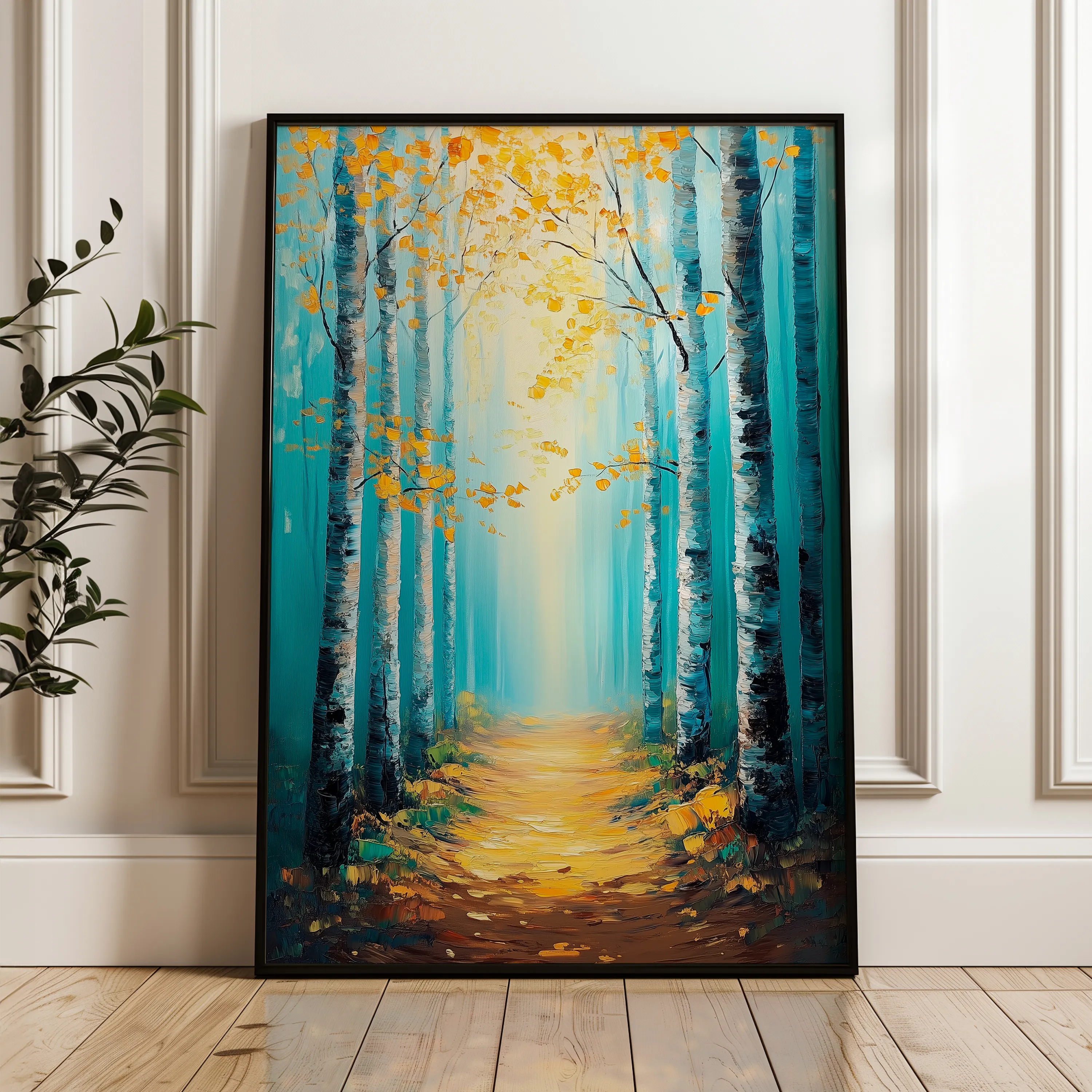 Landscape 379 Canvas Art 18" x 24" / 45 x 60 cm / Black