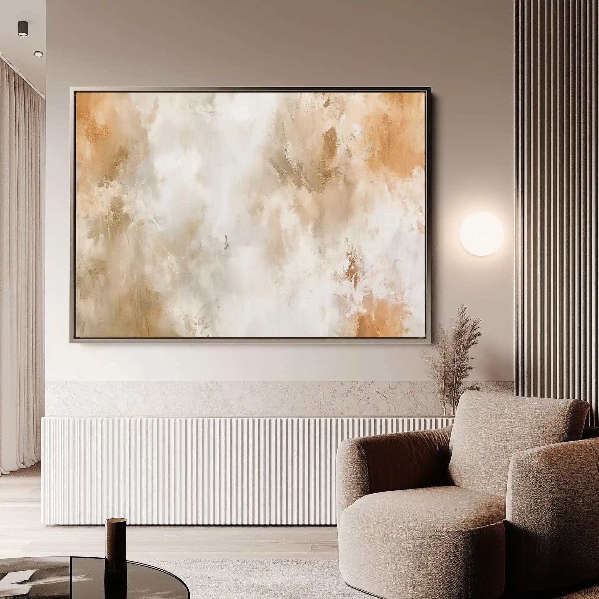 Abstract 380 Canvas Art 18" x 24" / 45 x 60 cm / Black