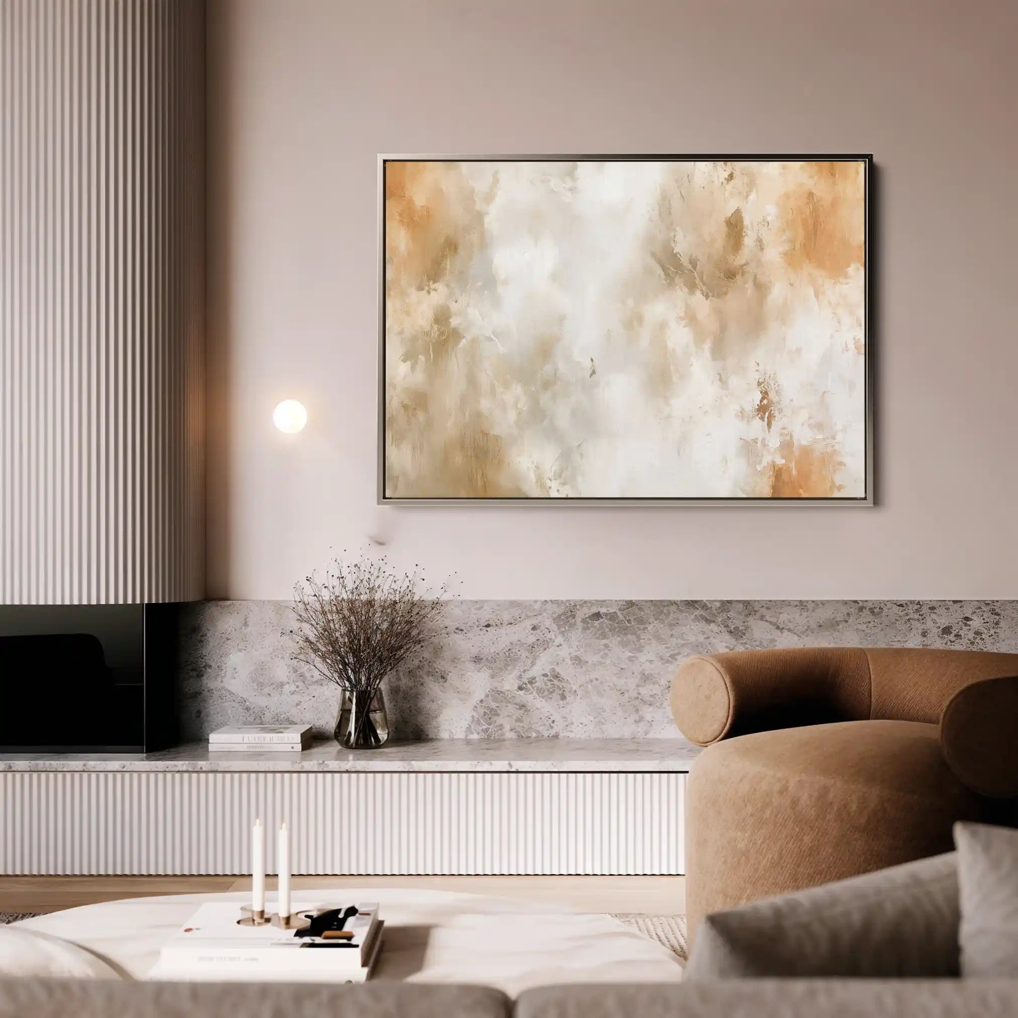 Abstract 380 Canvas Art 18" x 24" / 45 x 60 cm / Black