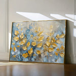 Floral 380 Canvas Art 18" x 24" / 45 x 60 cm / Black